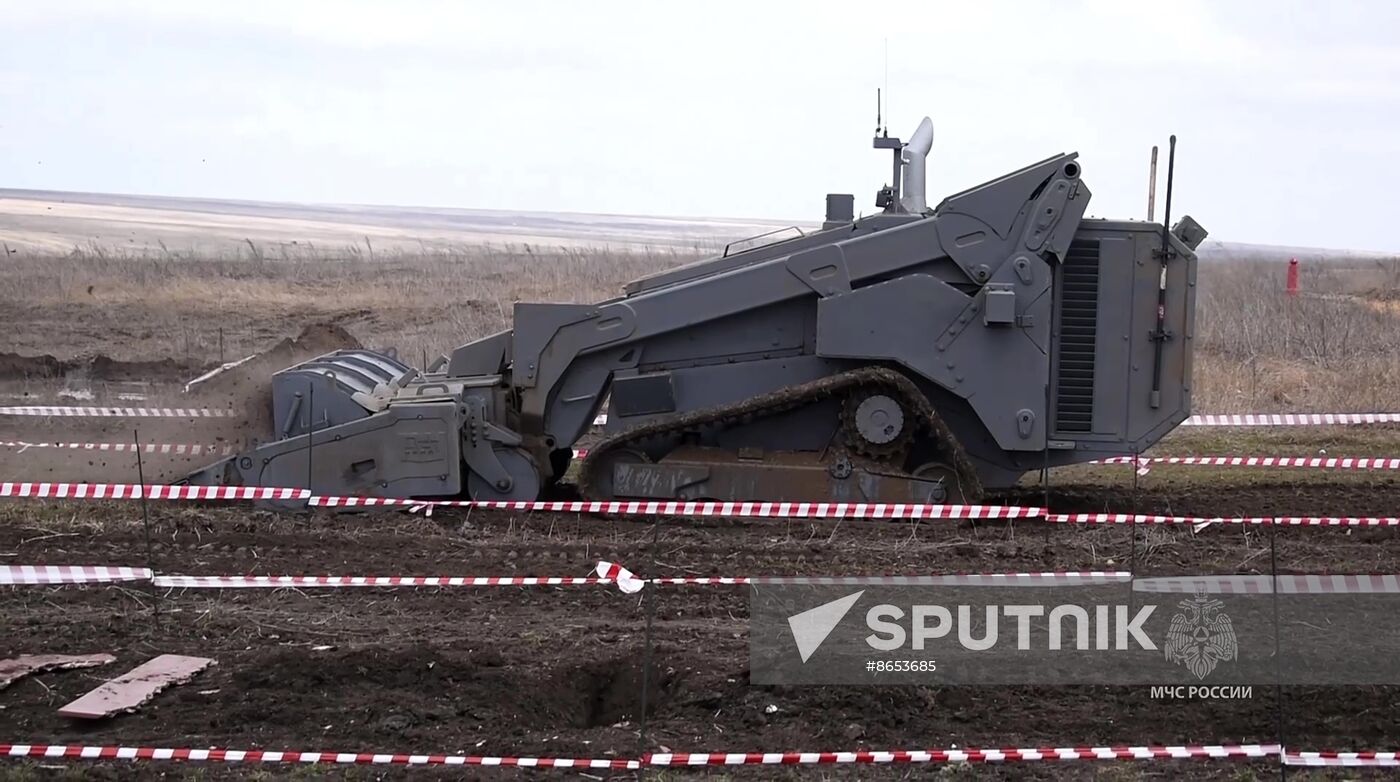 Russia Demining Equipment Testing