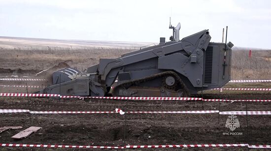 Russia Demining Equipment Testing