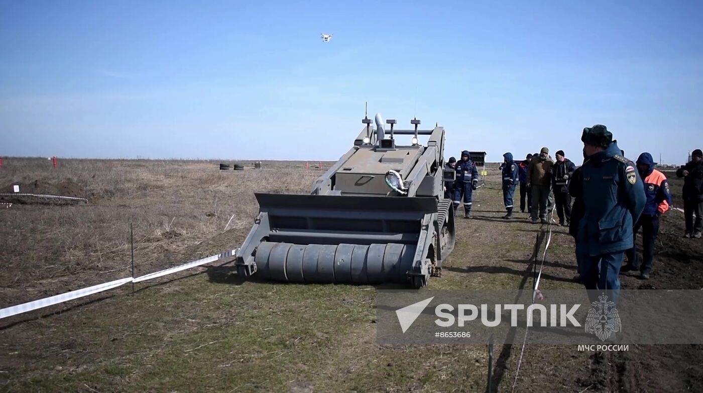 Russia Demining Equipment Testing