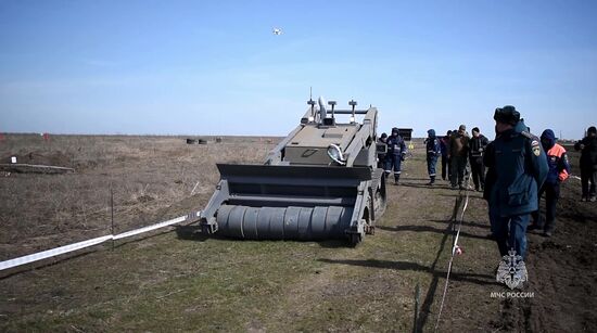 Russia Demining Equipment Testing