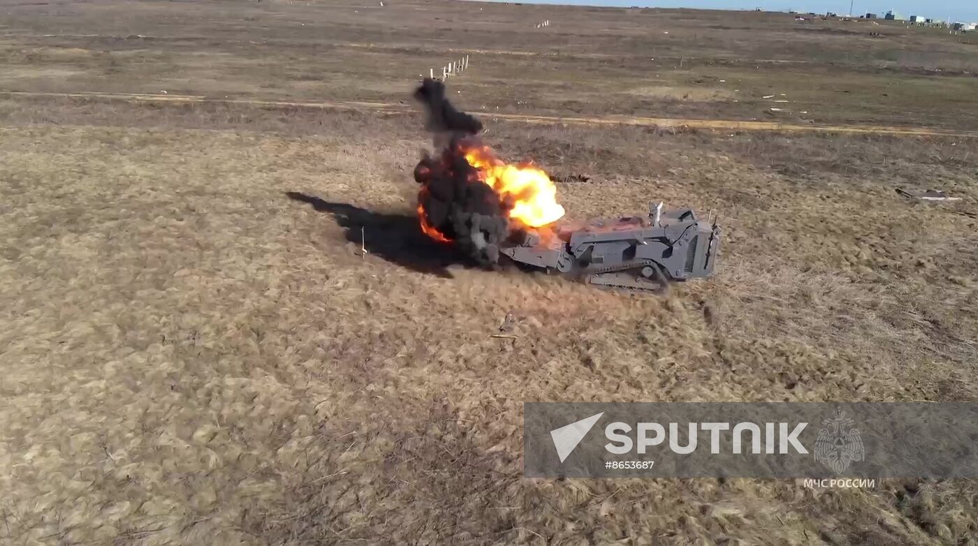 Russia Demining Equipment Testing