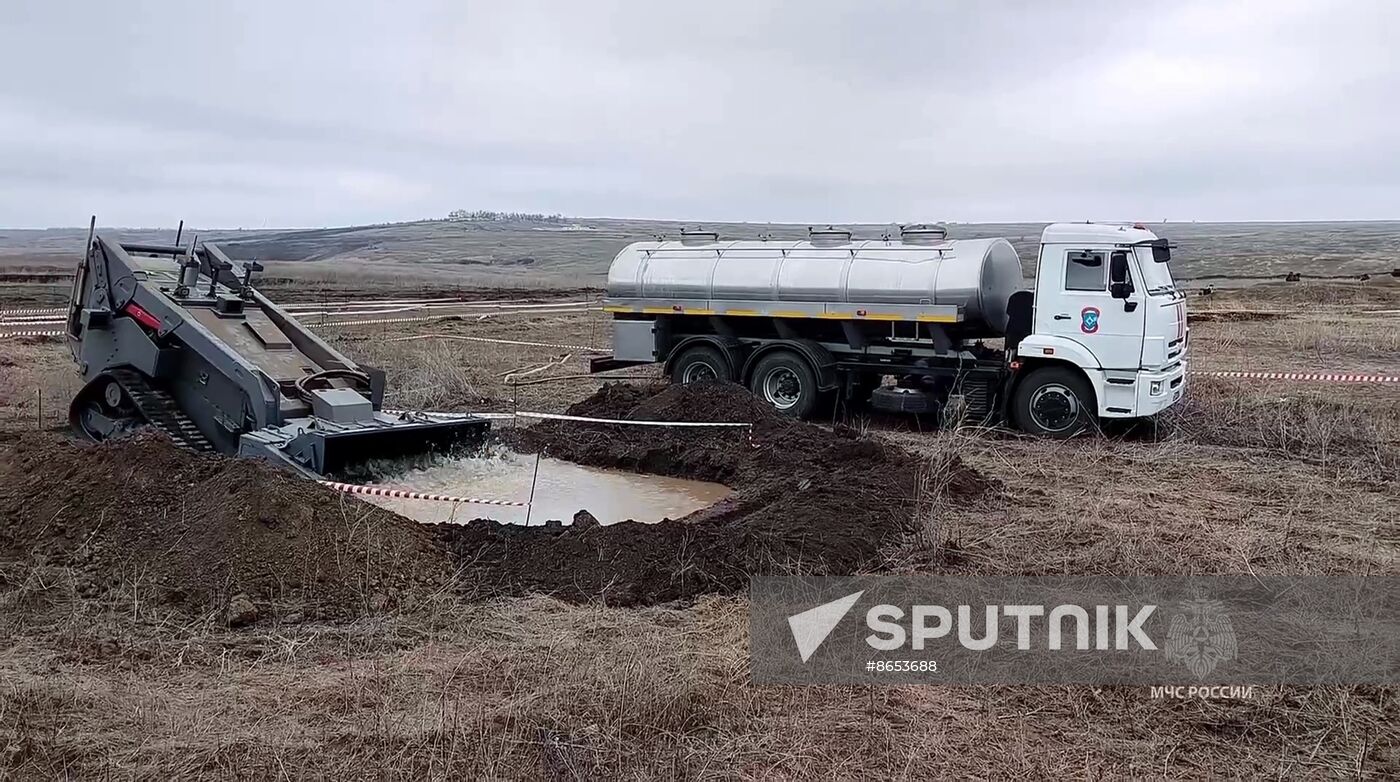 Russia Demining Equipment Testing