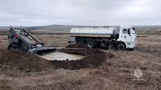 Russia Demining Equipment Testing