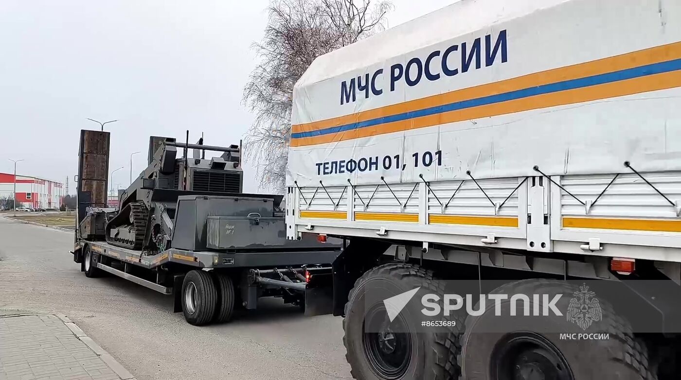 Russia Demining Equipment Testing