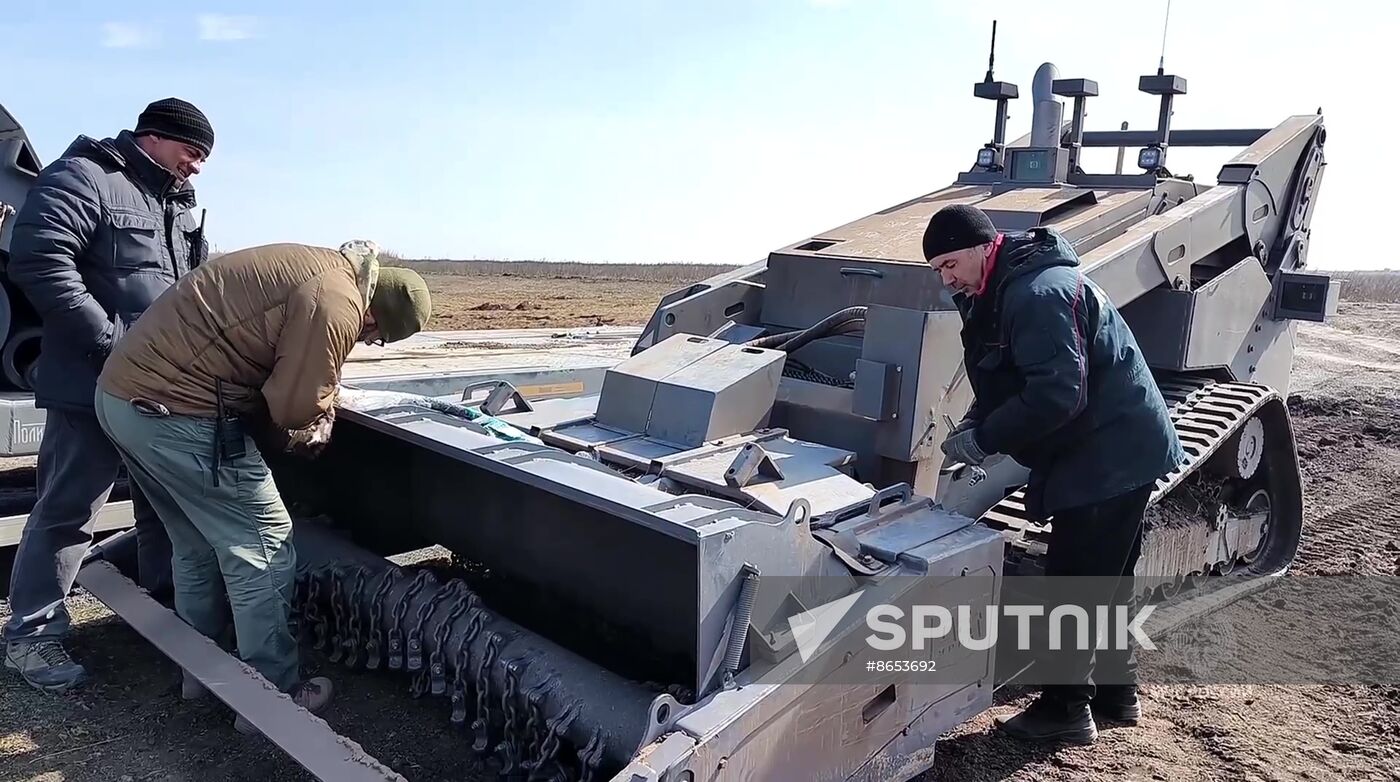 Russia Demining Equipment Testing