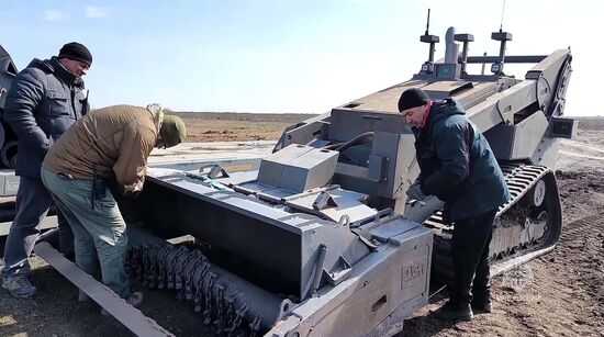 Russia Demining Equipment Testing