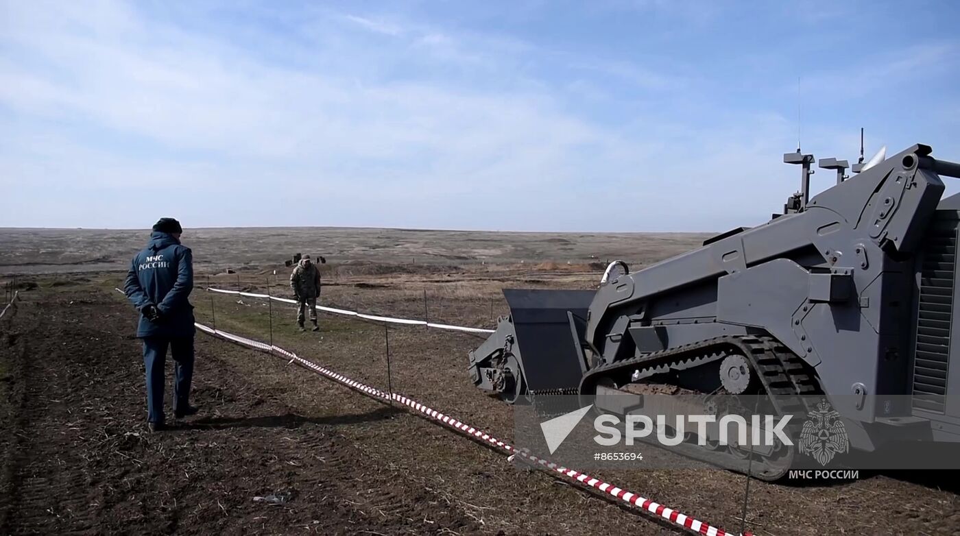 Russia Demining Equipment Testing