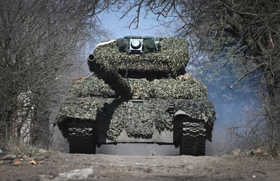 Russia Ukraine Military Operation Tank Unit