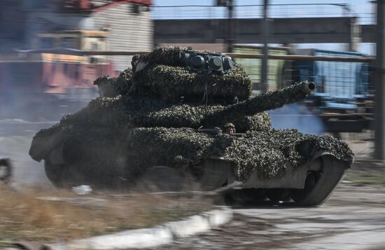 Russia Ukraine Military Operation Tank Unit