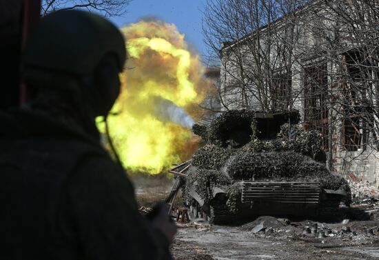 Russia Ukraine Military Operation Tank Unit