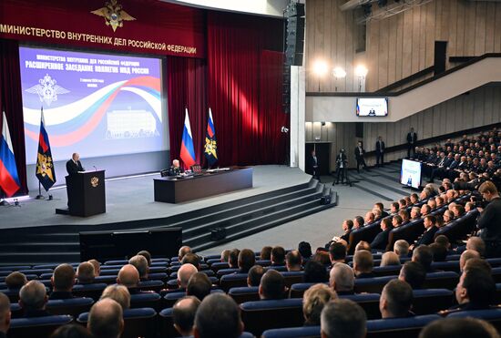 Russia Putin Interior Ministry Board