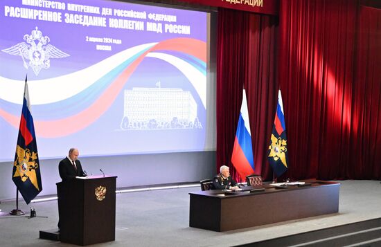 Russia Putin Interior Ministry Board