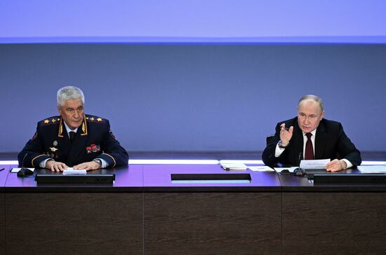 Russia Putin Interior Ministry Board