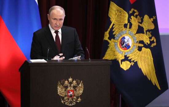 Russia Putin Interior Ministry Board