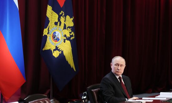 Russia Putin Interior Ministry Board