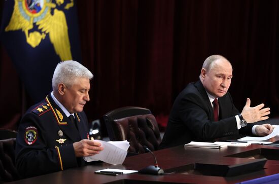 Russia Putin Interior Ministry Board