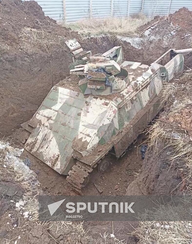 Russia Ukraine Military Operation Captured Armoured Vehicle