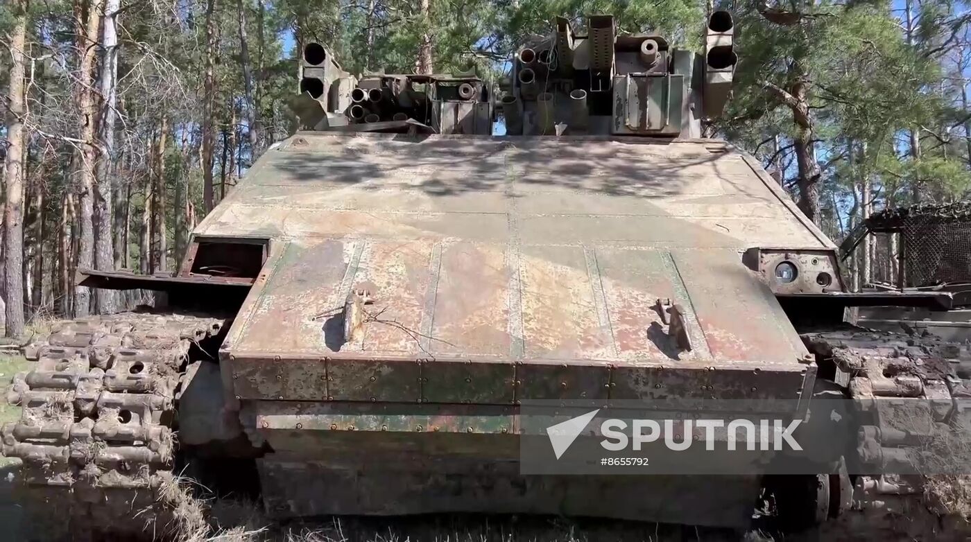 Russia Ukraine Military Operation Captured Armoured Vehicle