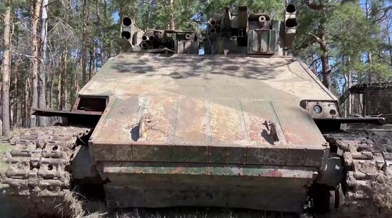 Russia Ukraine Military Operation Captured Armoured Vehicle