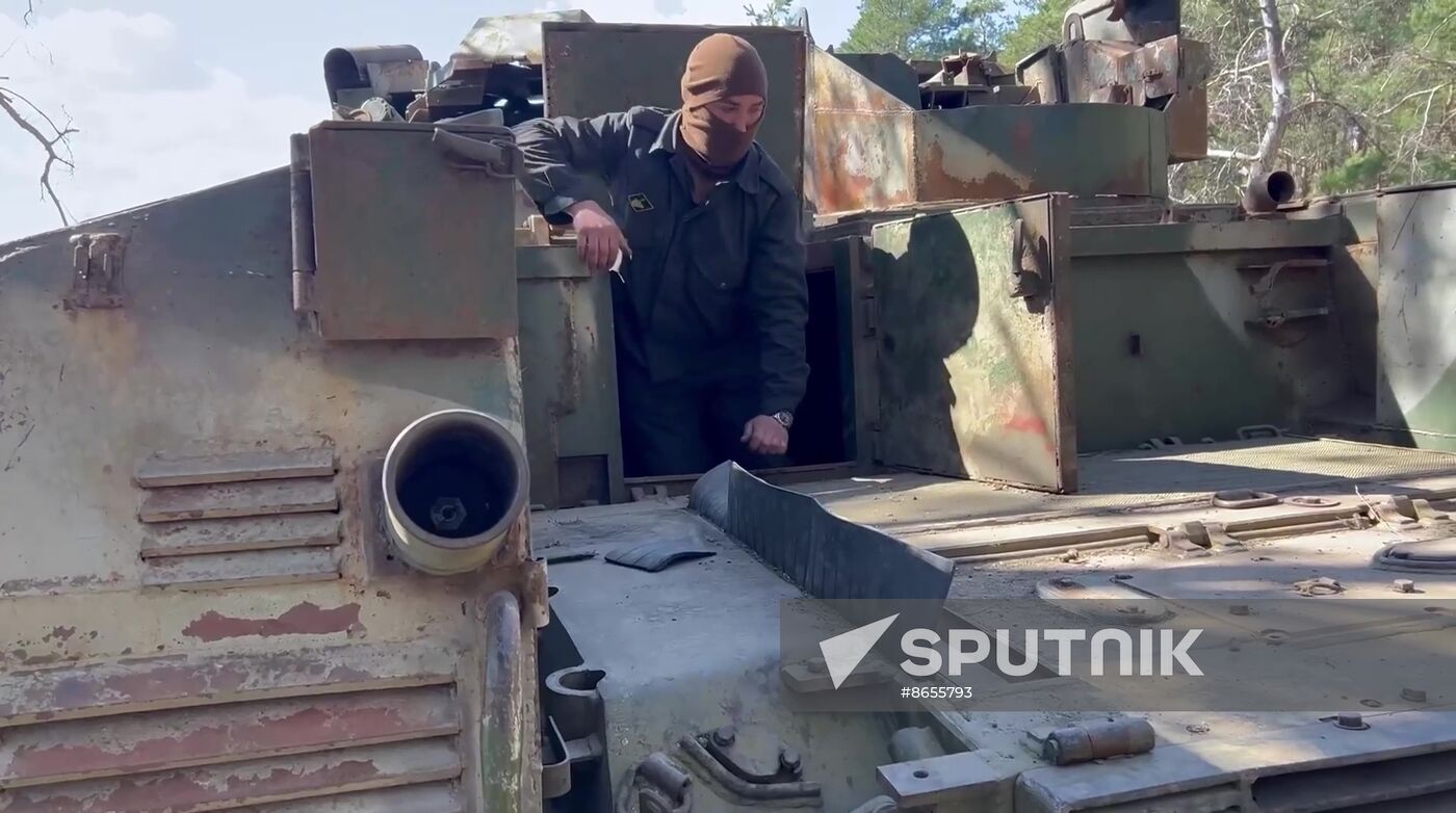 Russia Ukraine Military Operation Captured Armoured Vehicle