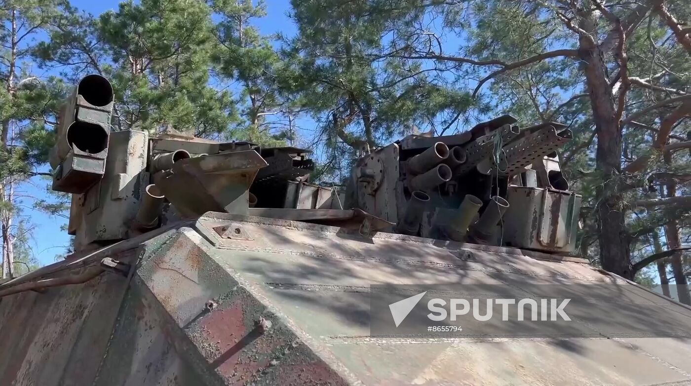 Russia Ukraine Military Operation Captured Armoured Vehicle