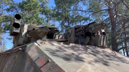 Russia Ukraine Military Operation Captured Armoured Vehicle