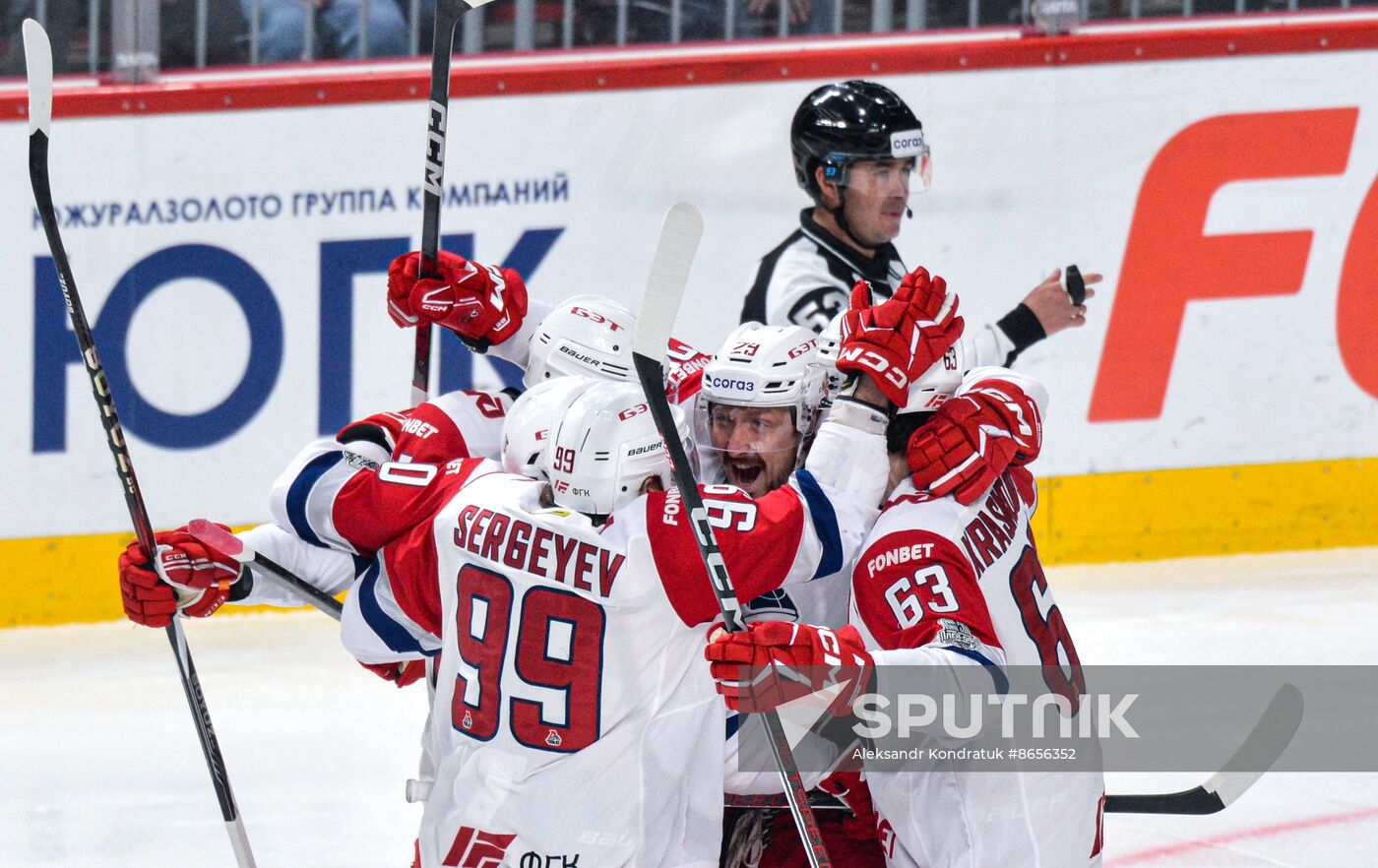 Russia Ice Hockey Kontinental League Traktor - Lokomotiv