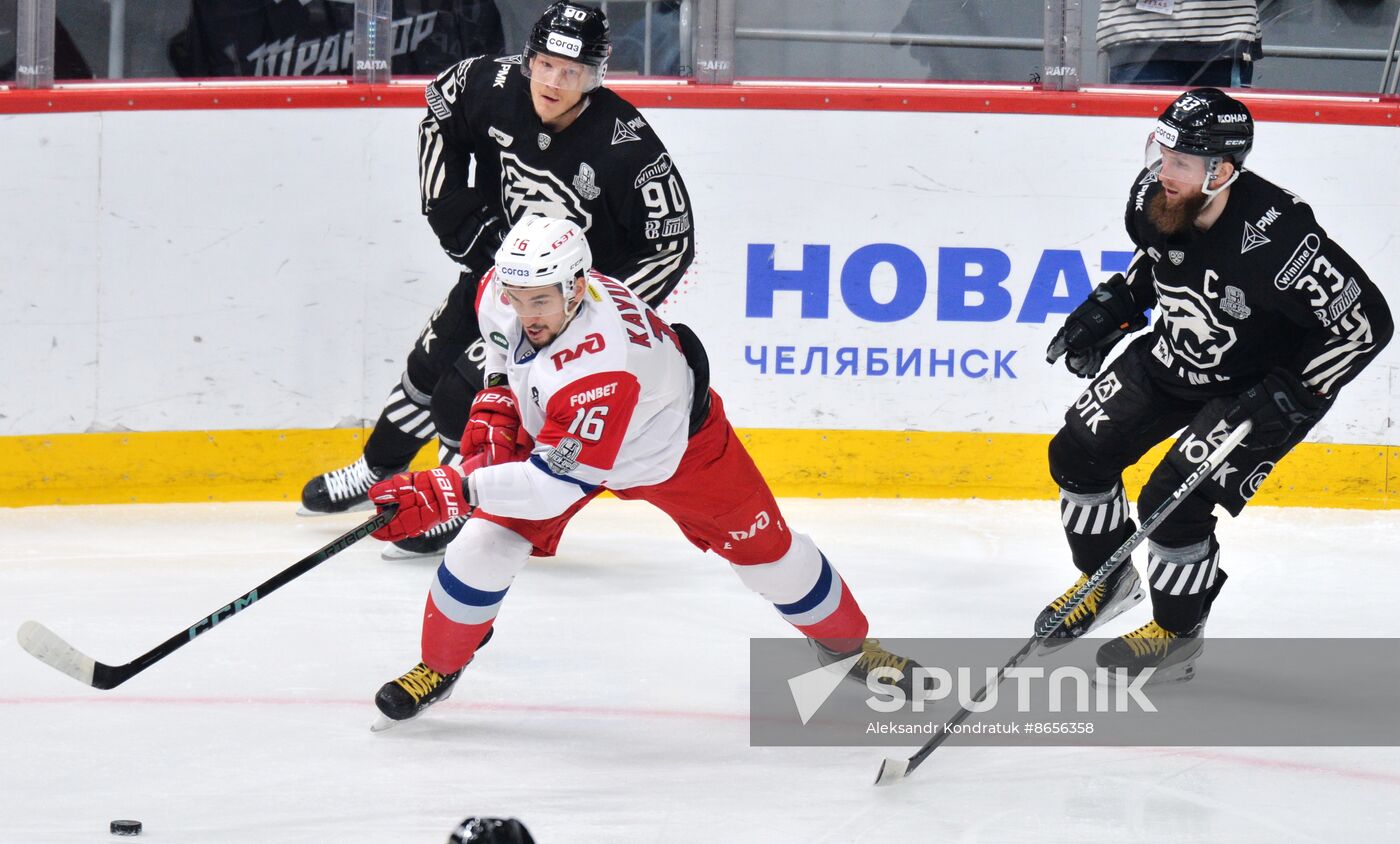 Russia Ice Hockey Kontinental League Traktor - Lokomotiv