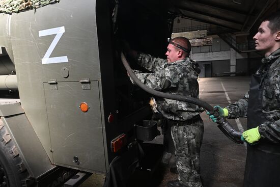 Russia Ukraine Military Operation Repair Unit