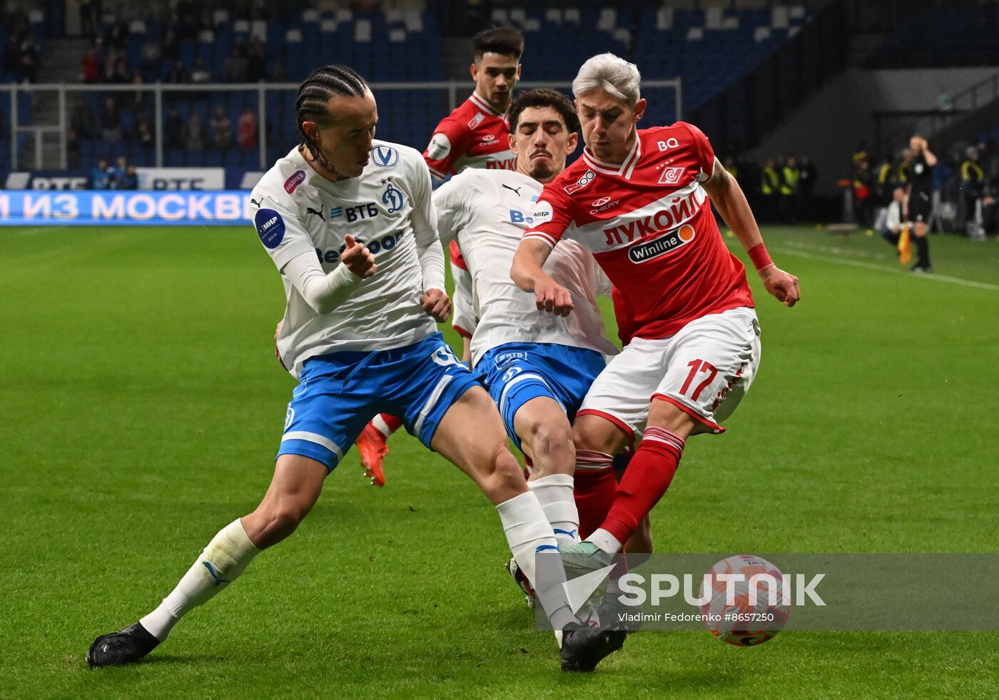 Russia Soccer Premier-League Dynamo - Spartak