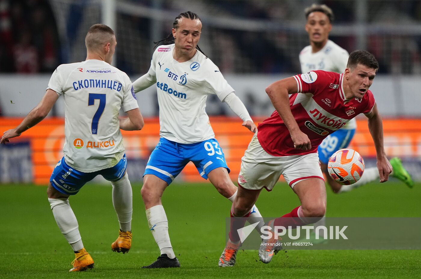 Russia Soccer Premier-League Dynamo - Spartak