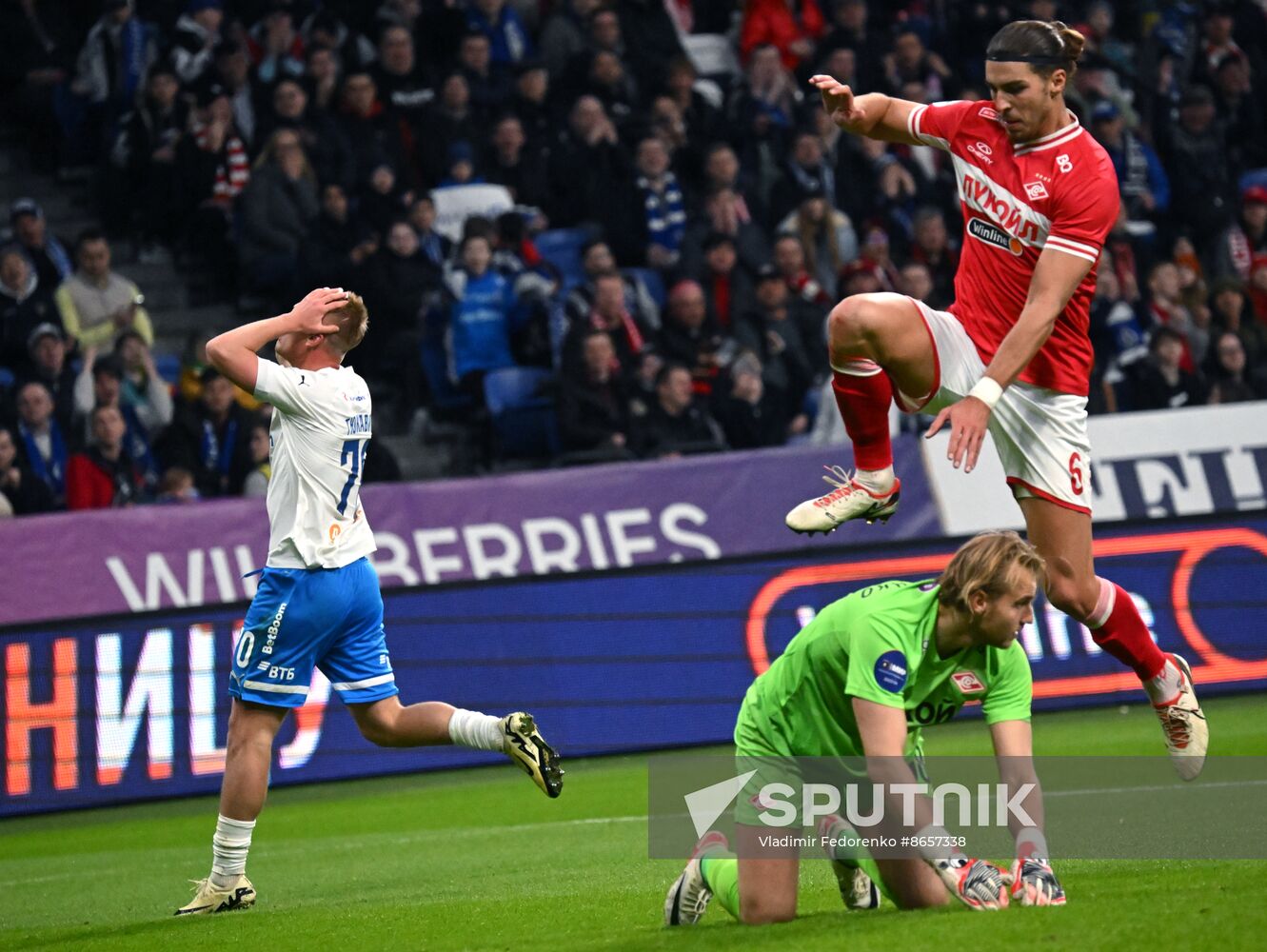 Russia Soccer Premier-League Dynamo - Spartak