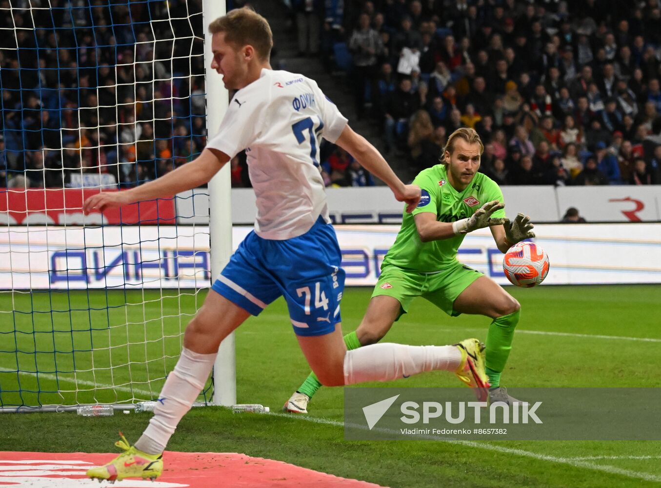 Russia Soccer Premier-League Dynamo - Spartak