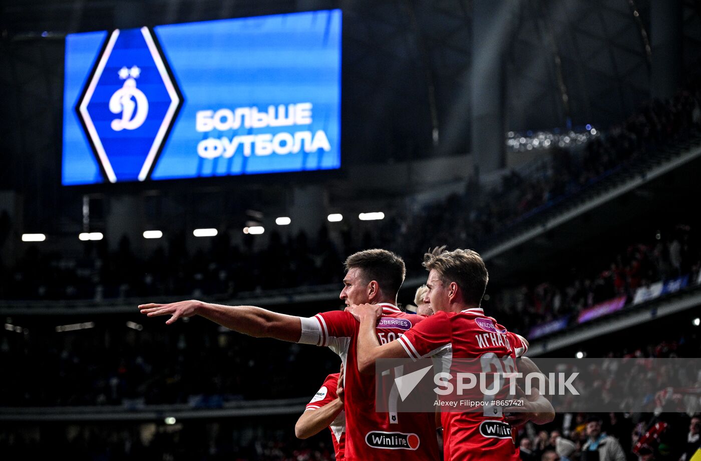 Russia Soccer Premier-League Dynamo - Spartak