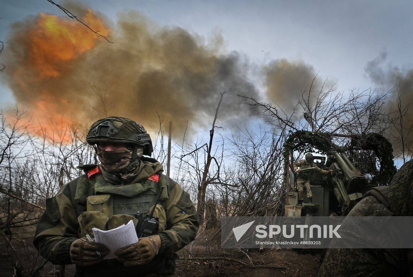 Russia Ukraine Military Operation Artillery Unit