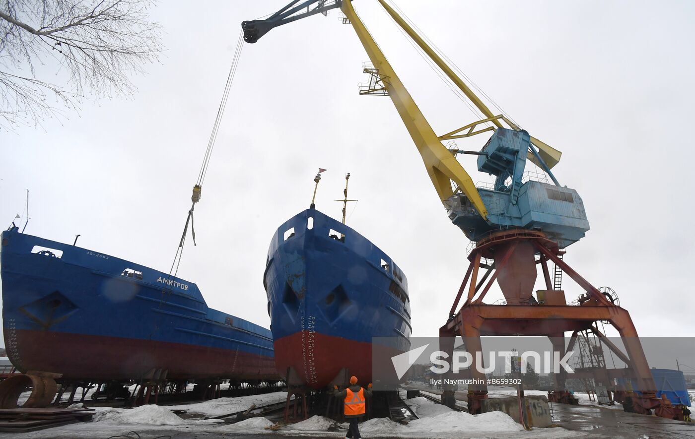 Russia Siberia River Navigation