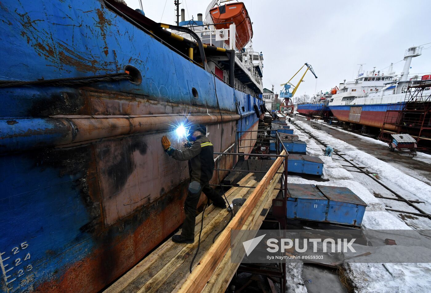 Russia Siberia River Navigation