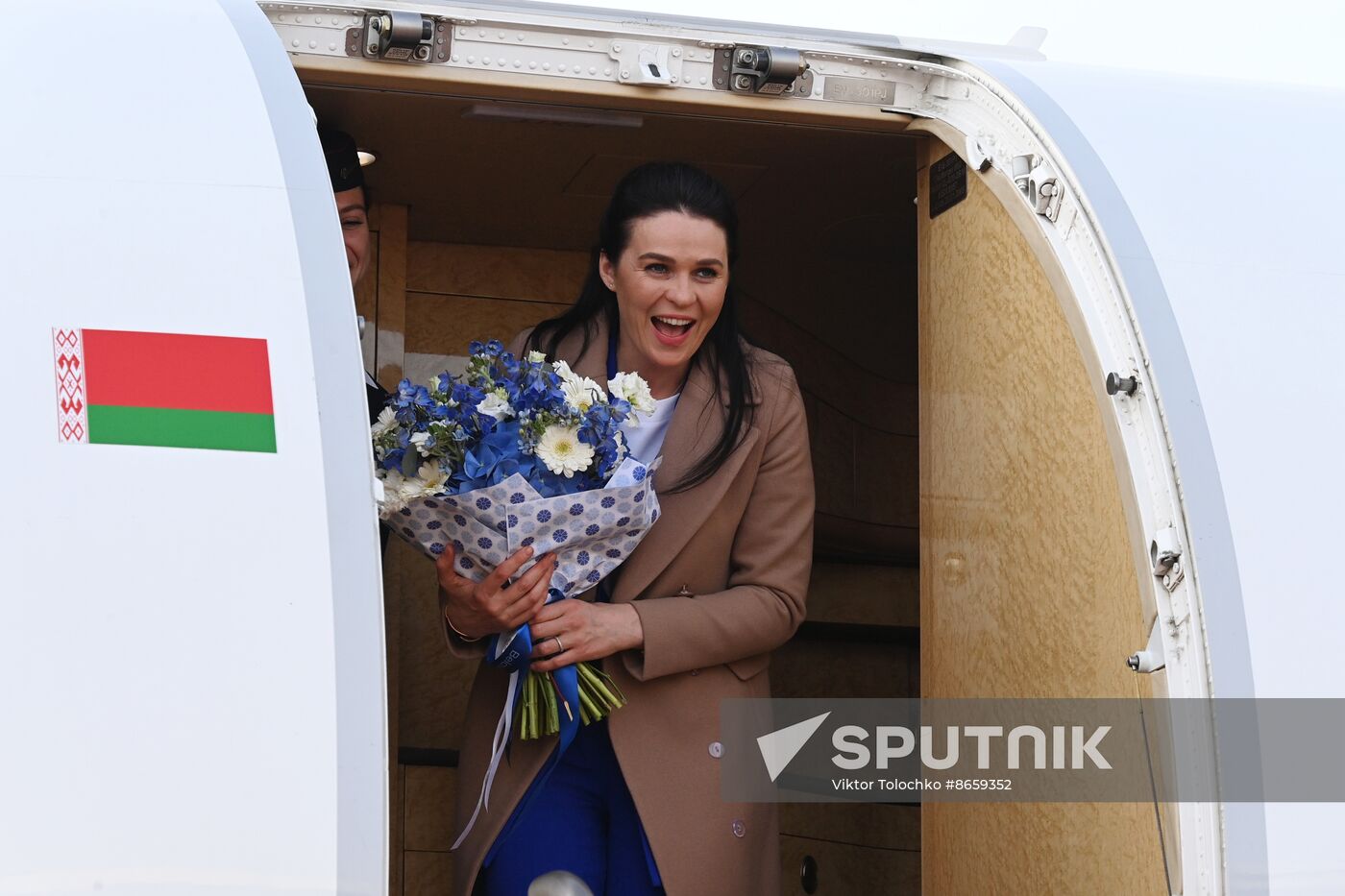Belarus Cosmonaut Arrival