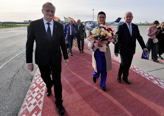 Belarus Cosmonaut Arrival