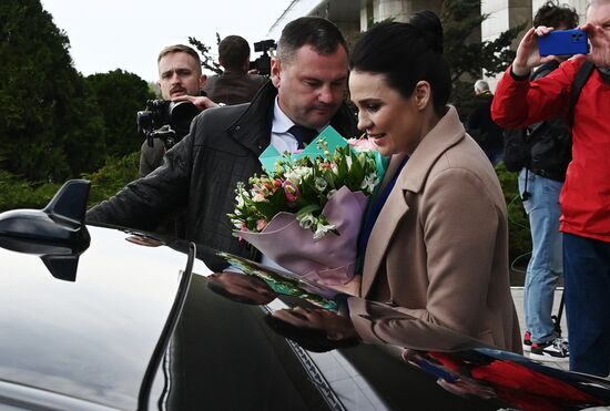 Belarus Cosmonaut Arrival