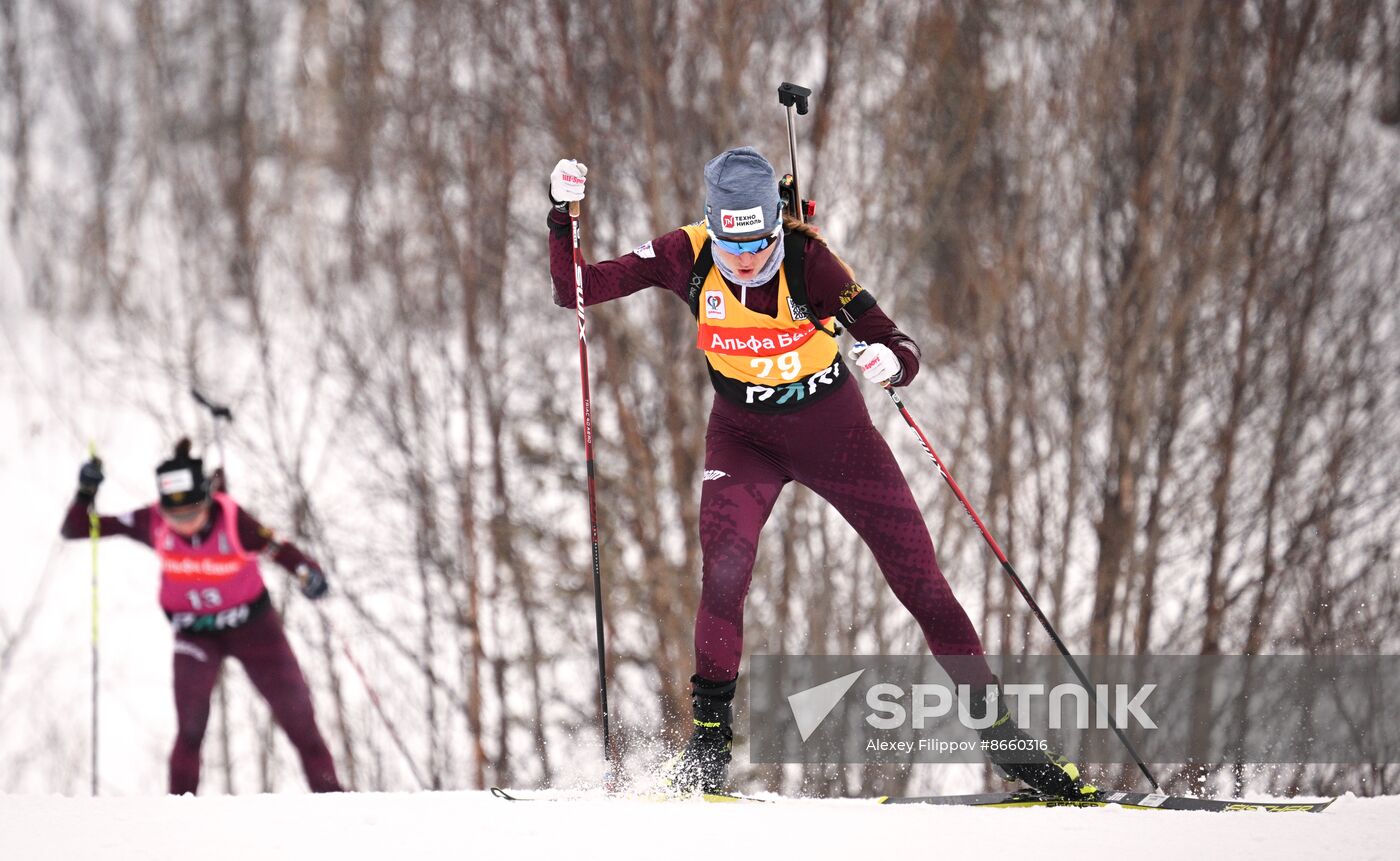 Russia Biathlon Commonwealth Cup Women Sprint