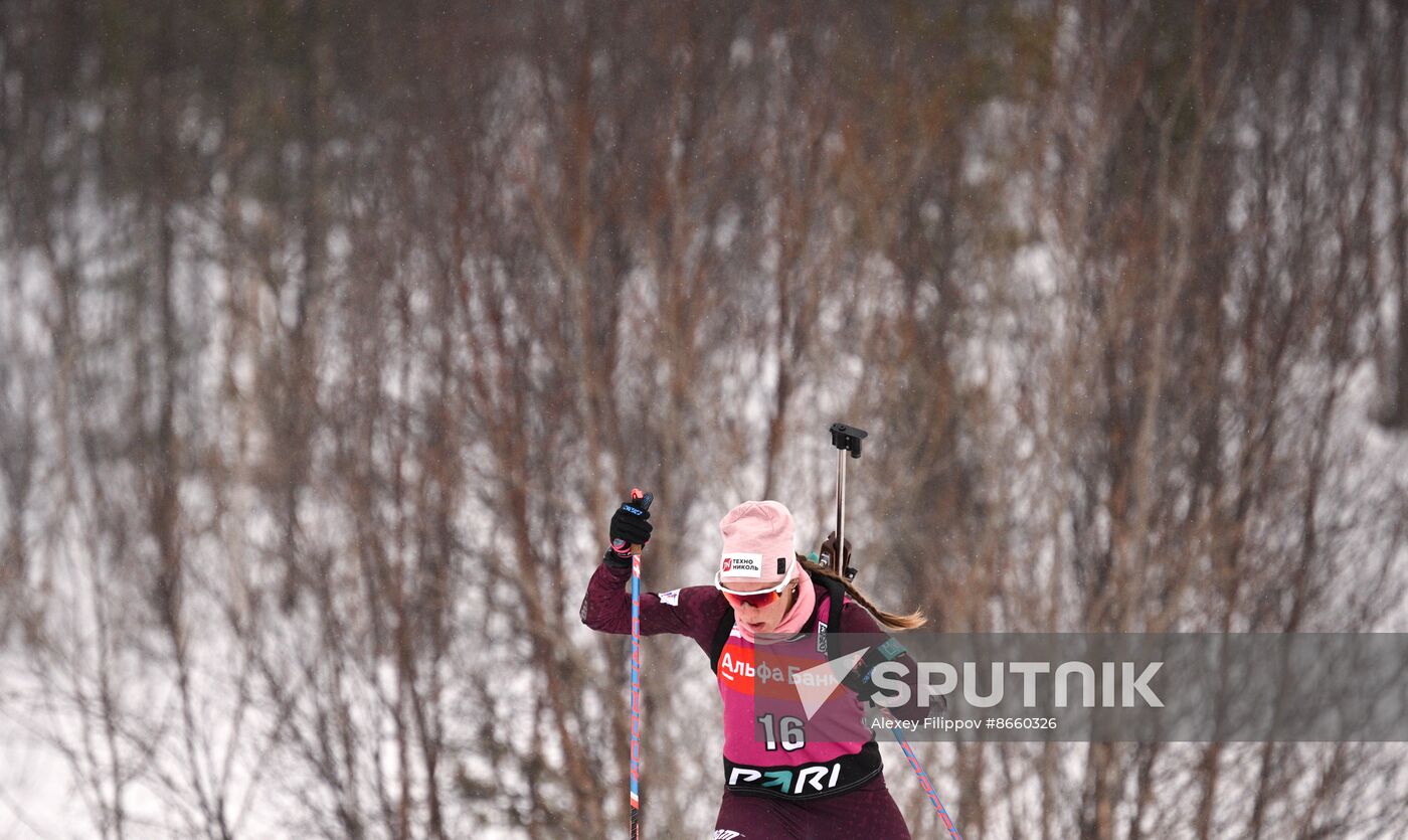 Russia Biathlon Commonwealth Cup Women Sprint