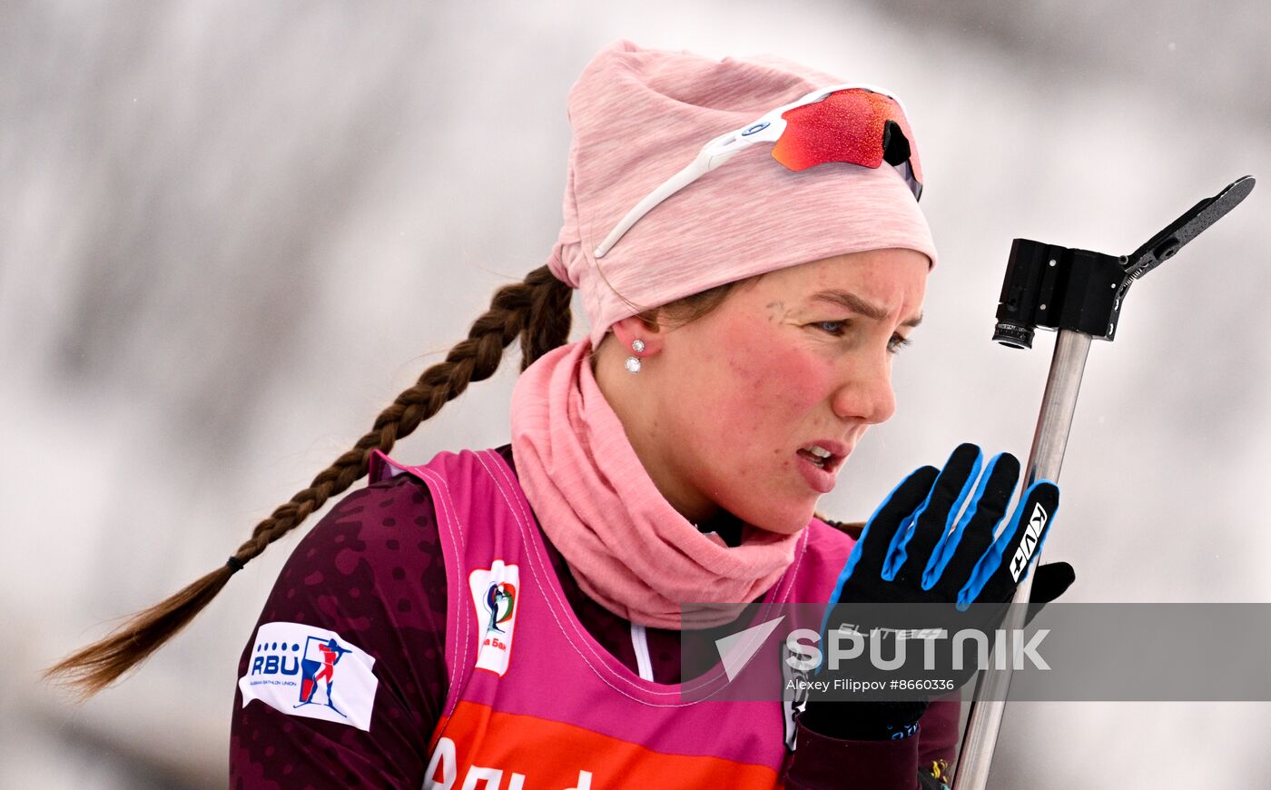 Russia Biathlon Commonwealth Cup Women Sprint