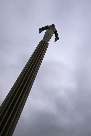 Russia Cosmonautics Day Gagarin Monument