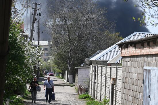 Russia Ukraine Military Operation Lugansk Shelling