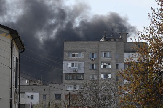 Russia Ukraine Military Operation Lugansk Shelling