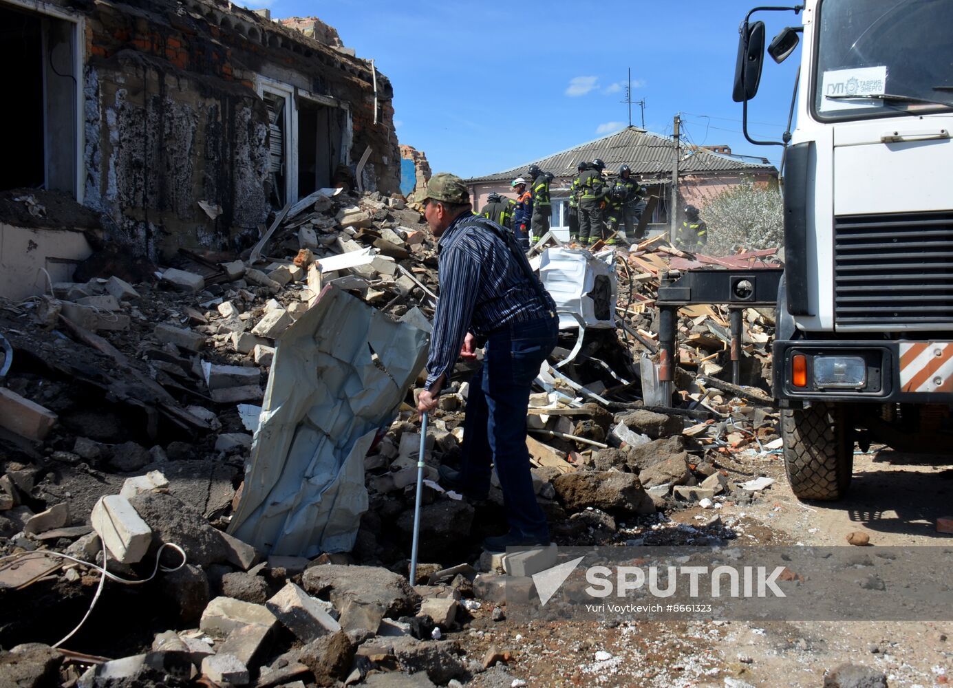 Russia Ukraine Military Operation Tokmak Shelling