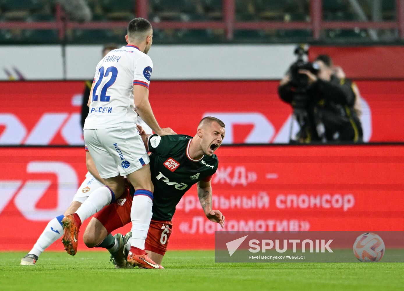 Russia Soccer Premier-League Lokomotiv - CSKA