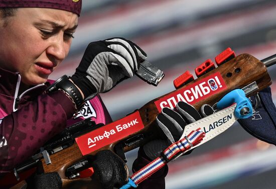 Russia Biathlon Commonwealth Cup Women Mass Start