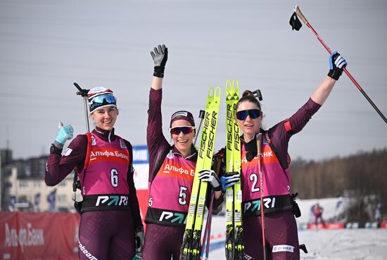 Russia Biathlon Commonwealth Cup Women Mass Start